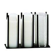Cal-Mil 1516-2-13 Remekin and Lid Organizer, 8.125" W x 3" D x 6" H, Black