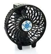 Handheld Personal Small Portable Battery Powered Operated Desk Cooling Fans for Home and Travel (Black) N2