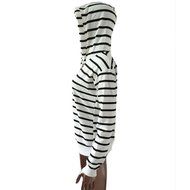 Pullover Tops,Morecome Womens Stripe Loose Casual Long Sleeve Hoodie Sweatshirt (S, Black)