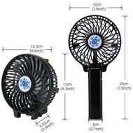 Handheld Personal Small Portable Battery Powered Operated Desk Cooling Fans for Home and Travel (Black) N3