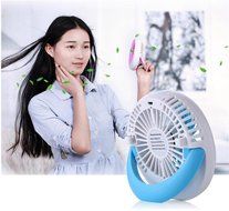 Handheld Clip Fans , TFSeven Rechargeable USB Fan Portable Desktop Table Fan with Bulit-in Battery USB Powered... N10