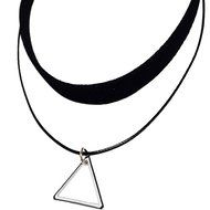 Women Retro Black Choker Collar Necklace Pendant Goth Gothic Handmade Jewelry