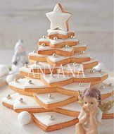 Anyana 10 Pcs set 3D Star Decoration Cutter Cookie Biscuit Set for Gift Christmas Tree