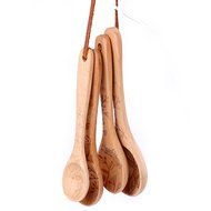 YOULANDA Kitchen Solid Beech Wood Tea Coffee Spice Measuring Spoon Set Of 4