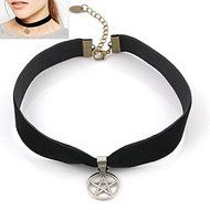 New Vintage Gothic Style Womens Pentagram Pendant Chocker Necklace Charm Jewelry N4