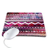 Elonbo TM 8.6 x 7 inches / 220 x 180 mm Cute National Wind Stripe Design Waterproof Neoprene Soft Mouse Pad N8