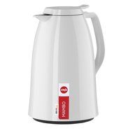 Emsa Mambo High Impact Plastic Thermal Carafe with Glass Liner, 51 oz, White