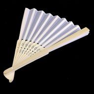 Chinese Folding Fan Retro Hand Fan Wedding Favors (White) N13