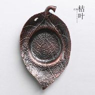 CCWY Large hand-carved hammer Tin coaster copper art coaster Cup pot holding saucer Taiwan tea zero allocation... N3