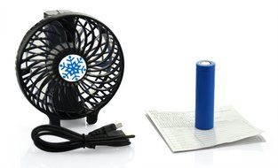 Handheld Personal Small Portable Battery Powered Operated Desk Cooling Fans for Home and Travel (Black) N6