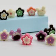 Poproo Bear Shaped Silicone Candy Molds Jello Chocolate Mold Ice Cube Tray - Bear Figure, Head, Paw Print (Set... N2