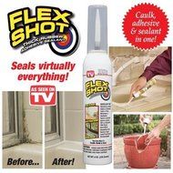 Flex Shot - Thick Rubber Adhesive Sealant (Jumbo, Clear) 8oz by Swift Response