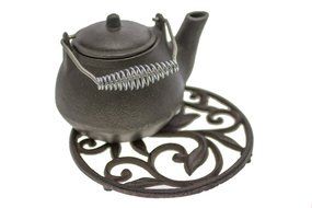Cast Iron Trivet | Round with Vintage Pattern | Decorative Cast Iron Trivet For Kitchen Or Dining Table | 7.7... N3
