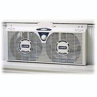 Lasko Products, 8 Electric Twin Fan w Thermo (Catalog Category: Indoor/Outdoor Living / Fans &amp; Air Conditioners)