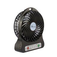 Acmee&reg; 4-inch Mini Hand Held Portable USB Fan Powered by Premium 2600mAh 18650 Lithium Rechargeable Battery, 4... N4