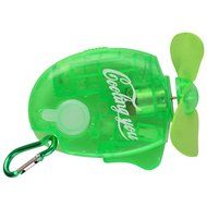 Generic Handheld Mini Water Spray Fan Portable Cool Mist Sport Beach Fan with Hook (Green) N3