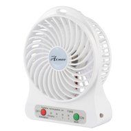 Acmee&reg; 4-inch Mini Hand Held Portable USB Fan Powered by Premium 2600mAh 18650 Lithium Rechargeable Battery, 4... N7