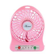 Acmee&reg; 4-inch Mini Hand Held Portable USB Fan Powered by Premium 2600mAh 18650 Lithium Rechargeable Battery, 4... N8
