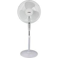 OPTIMUS F-1672WH 16" Oscillating Stand Fan with Remote (White)