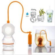 Deep Tea Leaf Infuser Diver Loose Strainer Bag Scuba Teapot Strainer Diving Filter Diffusers Random Color N3