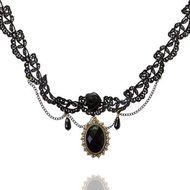 Vintage Gothic Lolita Choker Necklace Victorian Vampire Jewellery Pendant N4