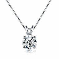Fashion Womens Charm Jewelry Crystal Silver Plated Pendant Necklace Chain N3