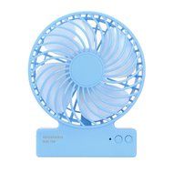 SSYS Mini USB 3 Speeds Rechargeable Portable Fan with Blue LED Night Light ,18650 Lithium-Ion Battery and USB... N7