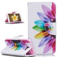 Galaxy J7 2016 Case,Galaxy J7 2016 Cover,ikasus Colorful Painted PU Leather Flip Wallet Pouch Stand Credit Card... N9