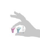 Lucks Dec-Ons Decorations Molded Sugar/Cup-Cake Topper, Baby Feet Assortment, 1.25 Inch, 100 Count