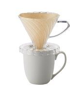 HIC Glass Coffee Dripper (Dripper + 100 Paper Filters + Stainless Steel Scoop)