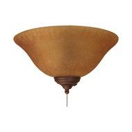 Monte Carlo MC144 Crackle Bowl with Florentine Bronze and Old Chicago Bowl Caps, Amber Crackle by Monte Carlo