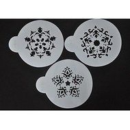 Sher Cup Cake Stencil Candy And Coffee Decorating Tools