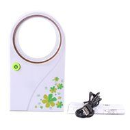 Fashion Beautiful USB Mini No Leaf Fan Bladeless Refrigeration Desktop Portable Air Conditioner 2 Colors (Green) N11