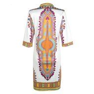 Women Dress,Haoricu Women Cloak African Print Dress Casual Straight Long Sleeve Dresses N8