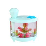 Asdomo USB 460ML Mini Fish Tank Humidifier Whisper-quiet Operation With Color Changing Night Light N3