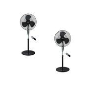 Optimus 18" Black Oscillating Stand Fan with Remote Control (1)