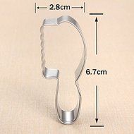 Sher Fashion Girl's Comb Shape Cookie Cutters Fruit Cut Molds Stainless Steel