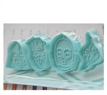 Anyana 4pcs Star wars Cookie Cutter plunger Sugarcraft Cake Decoration Birthday baking