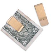 5pcs 2055mm Stainless Steel Money Clip Holder Hollow Style Cash Money For Slim Pocket Cash Rectangle N2