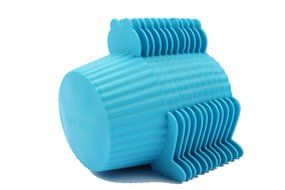 Trustworthy Buy 12-pack Reusable Silicone Frog Shape Baking Cups / Cupcake Liners - Blue