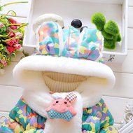 Baby Infant Girls Clothes,Laimeng Fur Winter Warm Hooded Coat Cloak Jacket Thick Warm Clothes (S, Green)