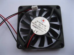 2 pcs Brushless DC Cooling Fan 12V 7010S 13 Blades 2 wire 70x70x10mm Sleeve-bearing Skywalking N4