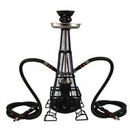 #HK224BK 17&rdquo; Eiffel JQzahE Tower 2-Hose Hookah by Inhale - jOiAuD4T Black gust7485 tyuig smoking smoke pipe vnbhjgkiooii...