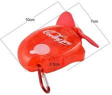 Generic Handheld Mini Water Spray Fan Portable Cool Mist Sport Beach Fan with Hook (Red) N3