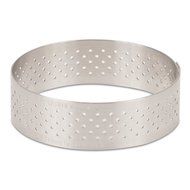 DeBuyer Valrhona Perforated Tart Ring - 2.55 inch Diameter