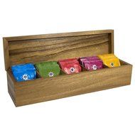 Townhouse Tea Box, Acacia Wood