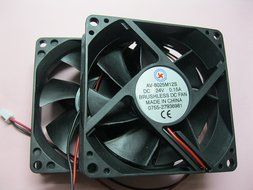 2 pcs Brushless DC Cooling Fan 24V 8025S 7 Blades 2 wire 80x80x25mm Sleeve-bearing Skywalking N2