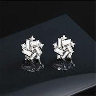 Trendy Windmill Crystal Rhinestone Ear Studs Earrings Women Lady Fashion Jewelry N4