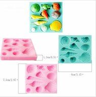 Drhob 1pc Generic Silicone Sea Lifes Shell Conch Fondant Cake Cookie Baking Icing Soap Mould Mold by Generic （... N2