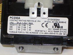 Packard C230A 2 Pole 30 Amp Contactor 24 Volt Coil Contactor